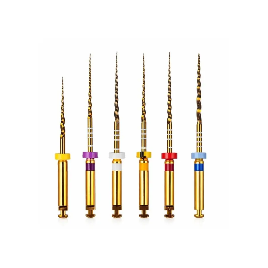 NiTi Rotary Engine Files, M-Taper 25 mm (6-Pack)
