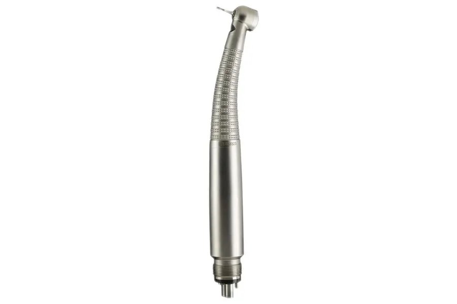 LED Push Button Ceramic Bearing High-Speed Handpiece, Quad Spray, 4-Hole