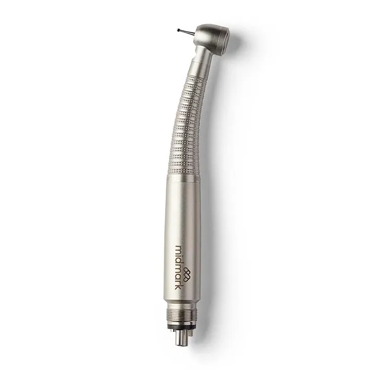Titanium Mini Head Fiber Optic High-Speed Handpiece, Quad Spray, 4/6-Hole