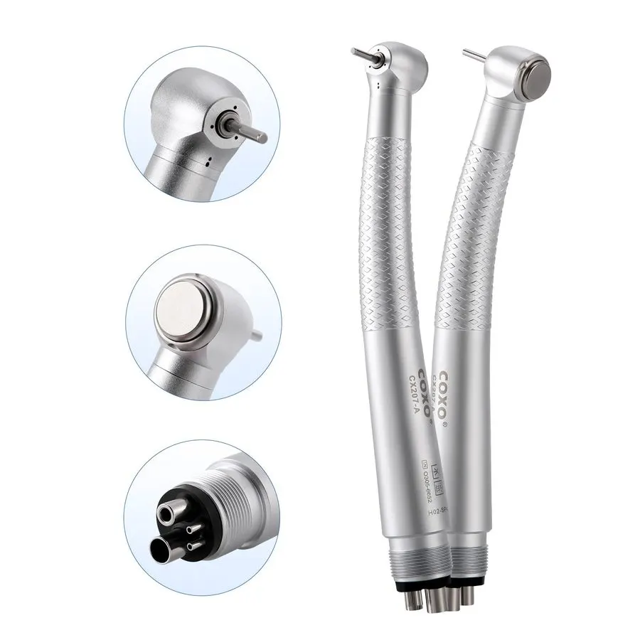 Anti-Retraction High-Speed Air Turbine, Standard Head, 4-Hole