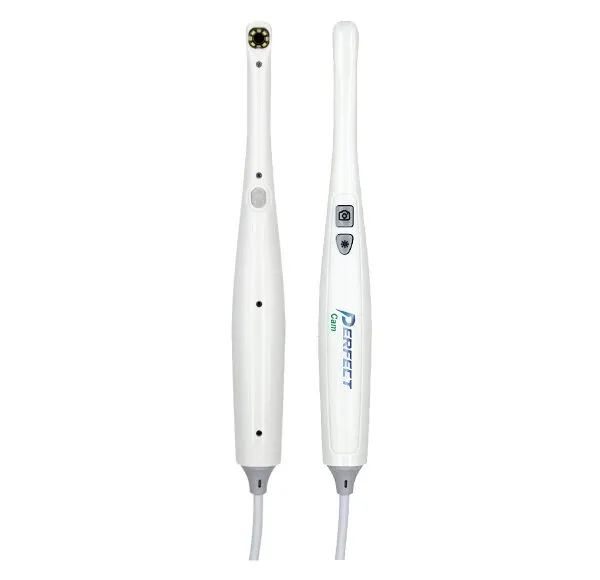 Fiber-Optic Intraoral Camera with Interchangeable Handpieces