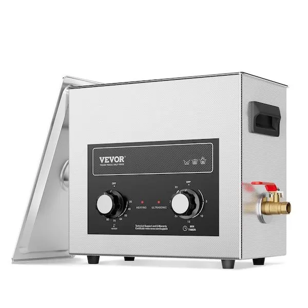 Digital 6L Ultrasonic Cleaner with Basket & Timer