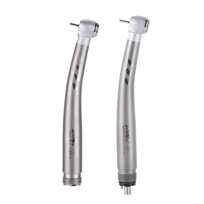 LED Push Button Ceramic Bearing High-Speed Handpiece, Quad Spray, 4-Hole
