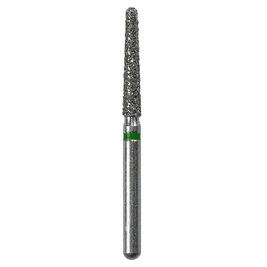 Zirconia Diamond Bur, Taper Round-End FG (5-Pack)