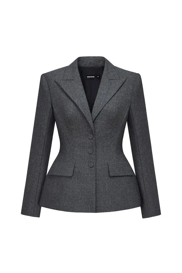 Charcoal Tailored Blazer