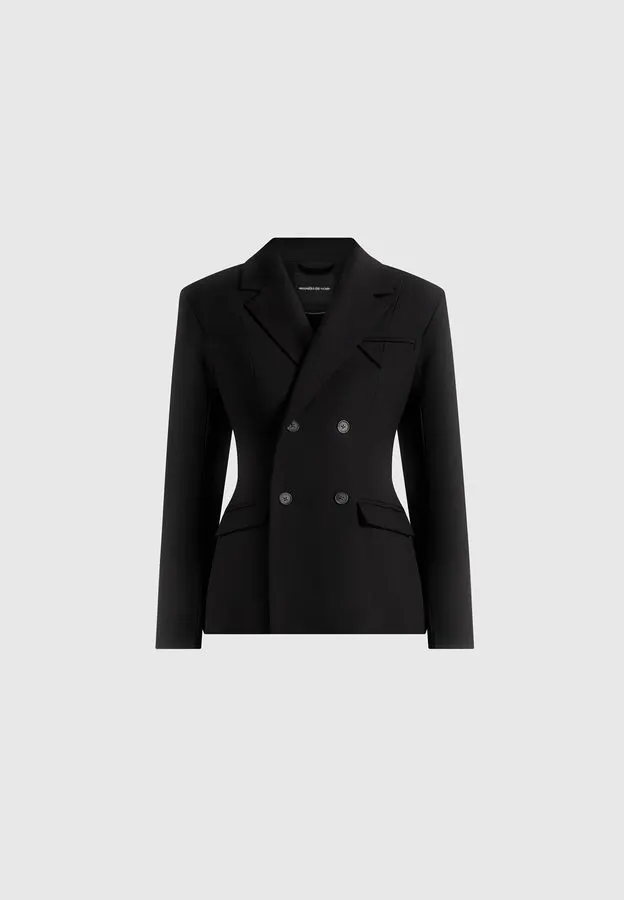 Obsidian Double-Breasted Blazer