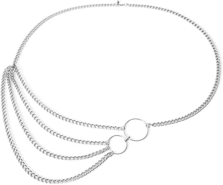 Layered Chain Hip Belt
