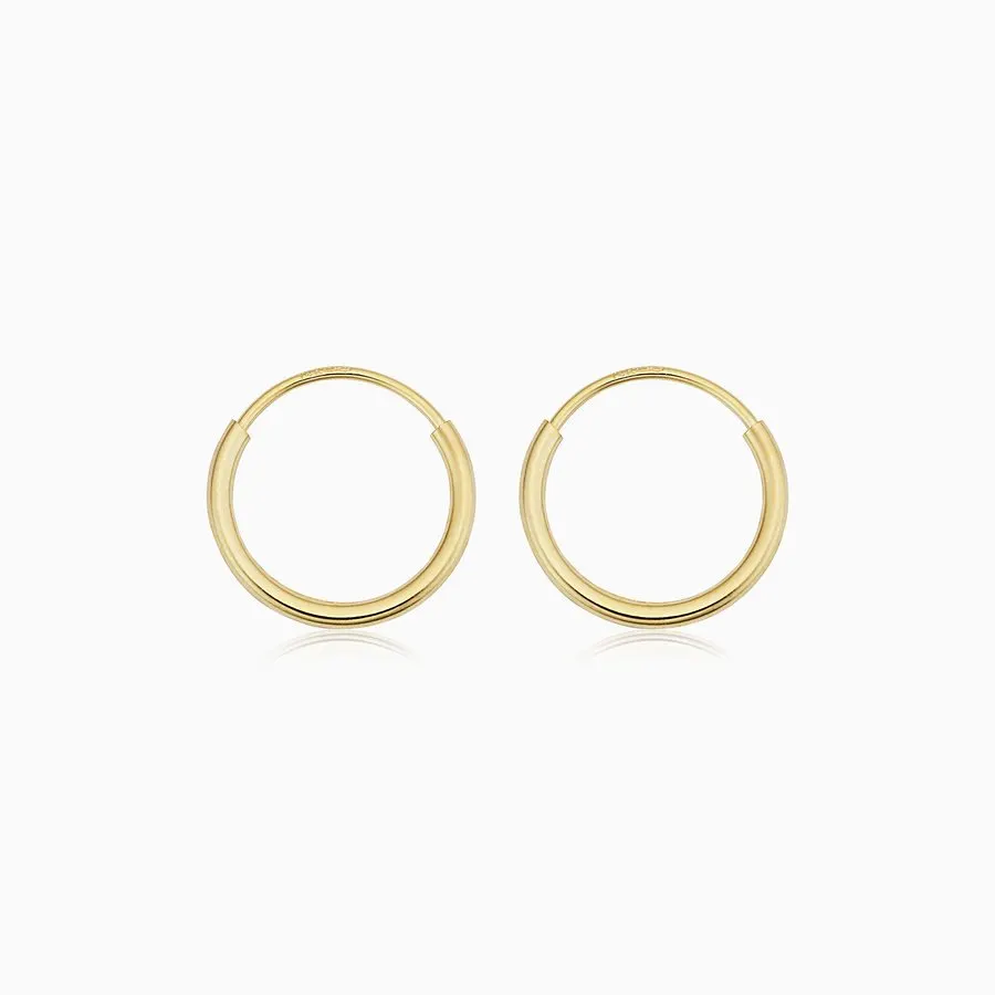 Petite Everyday Gold Hoops