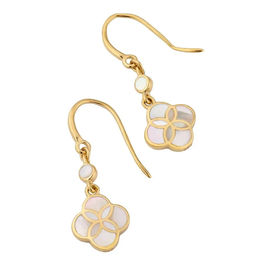 Vermeil Petal Drop Earrings