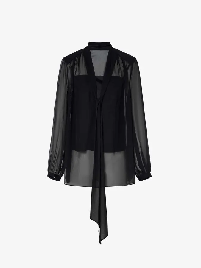 Sheer Noir Blouse