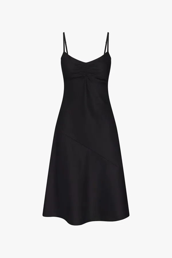 Onyx Bias Slip Dress
