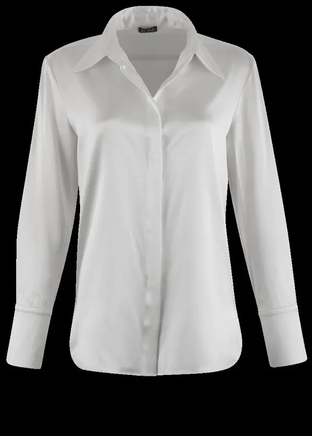 Silk Blouse with Covered Buttons