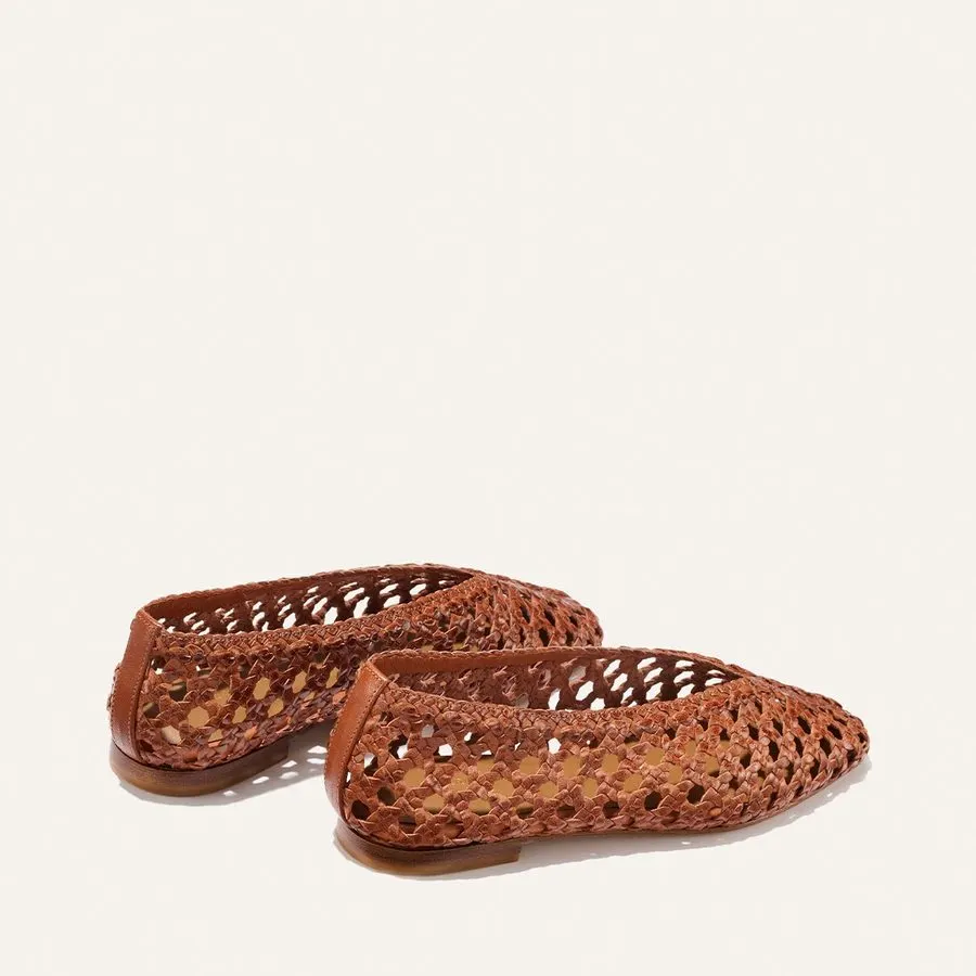 Woven Leather Flats