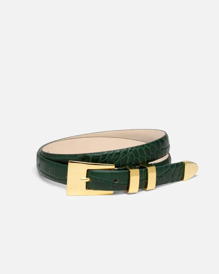 Emerald Gold-Buckle Belt