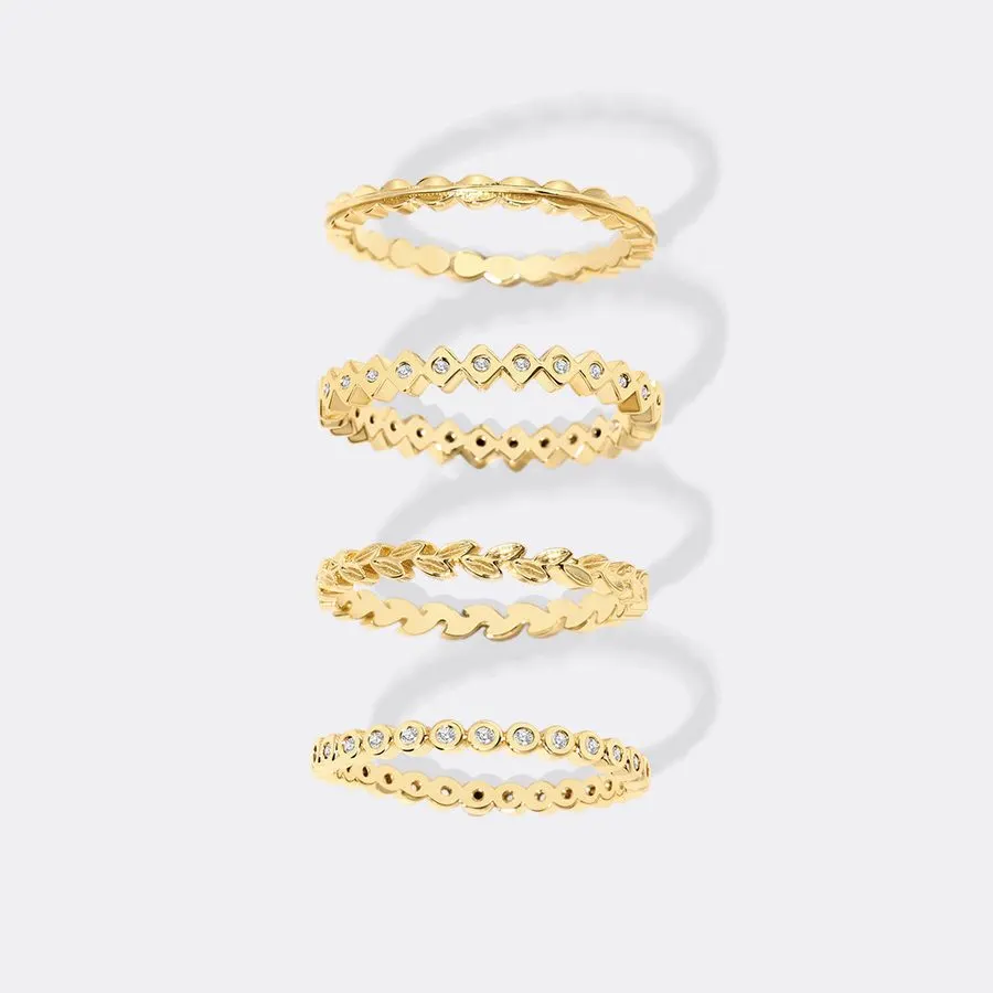 Luxe Gold Ring Set