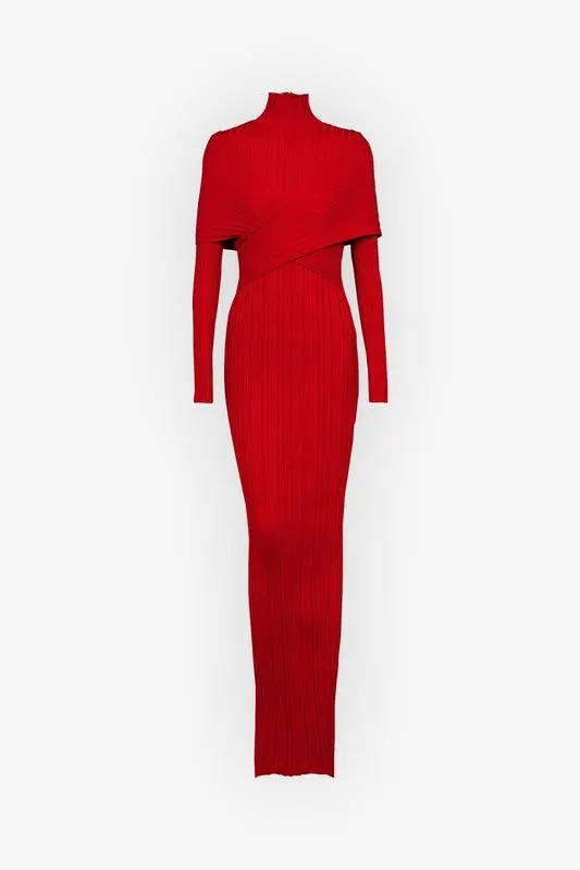 Selene Roll-Neck Knit Dress