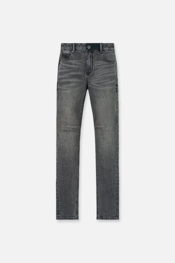 Noir Distressed Slim Jeans