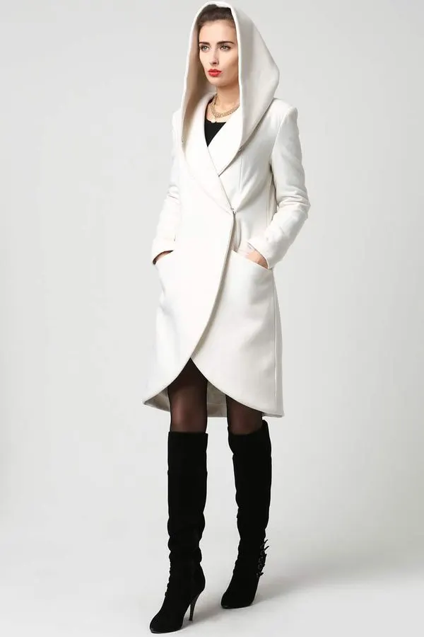 Winter White Wool Coat