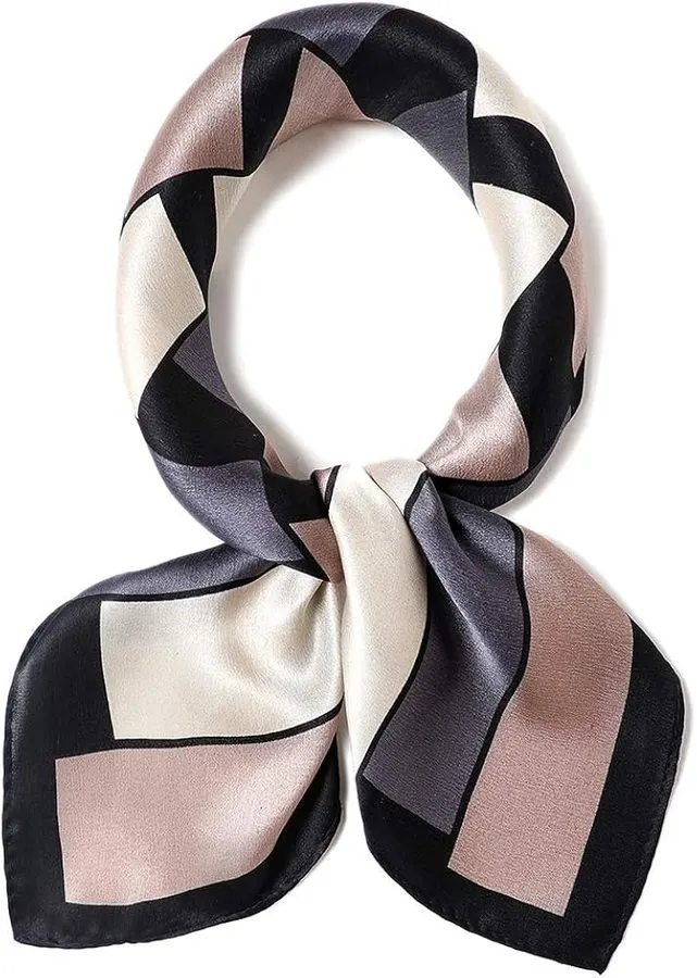 Obsidian Mulberry Silk Square Scarf 90x90