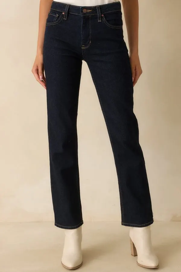 Indigo Selvedge Straight-Leg Jeans
