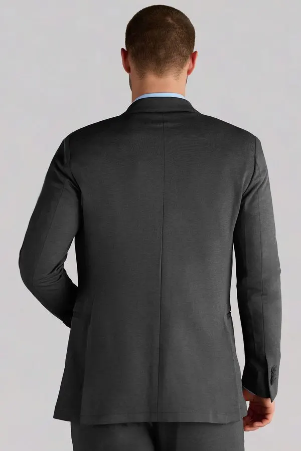 Charcoal Gilt-Button Blazer