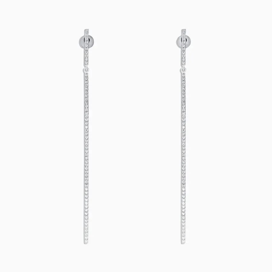 Column Linear Drop Earrings