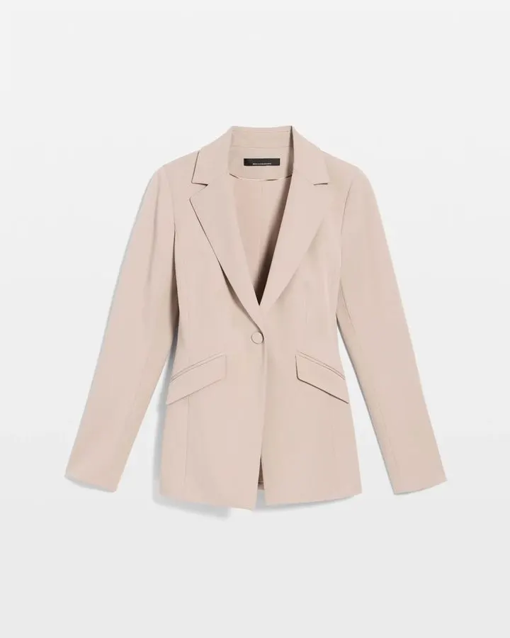Blush Single-Button Blazer