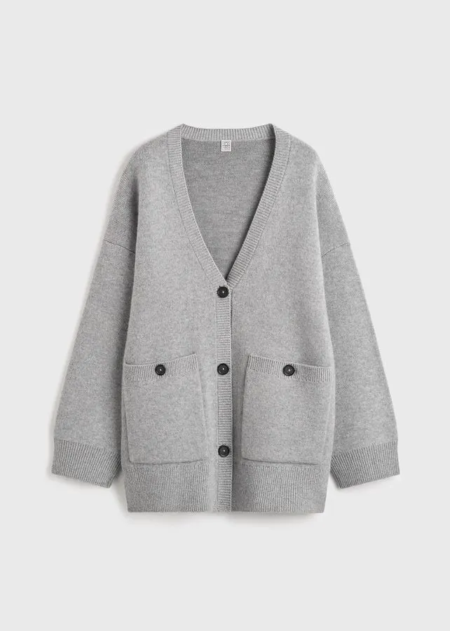 Heather Grey Longline Cardigan