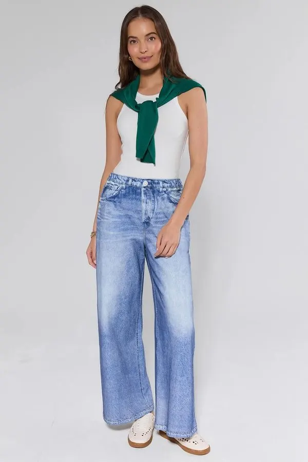 Wide-Leg Trouser Jeans
