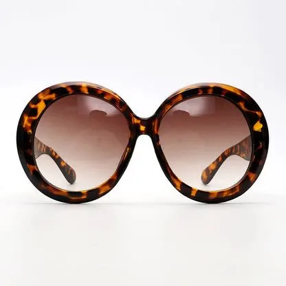 Tortoiseshell Round Sunglasses