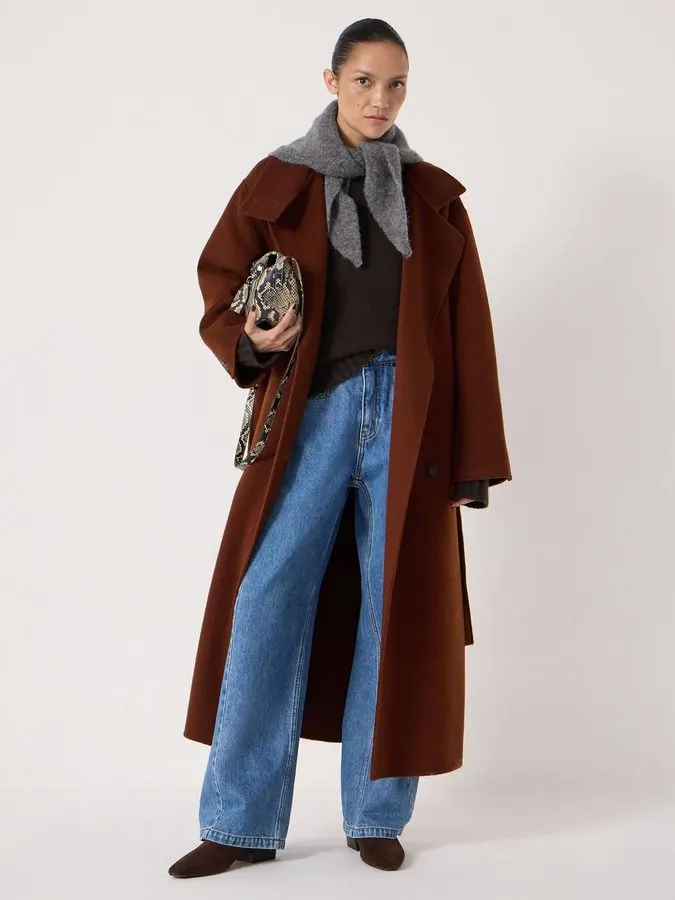 Toffee Longline Overcoat