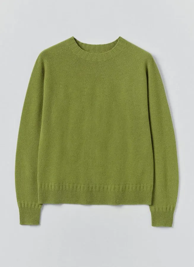 Verdant Wool-Blend Crewneck Sweater