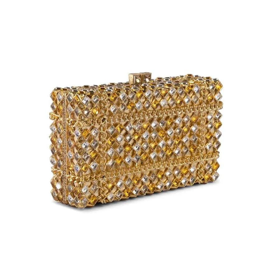 Gilded Gold-Bar Clutch