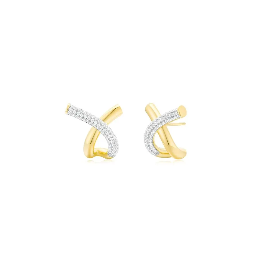 Éclat Pavé Stud Earrings