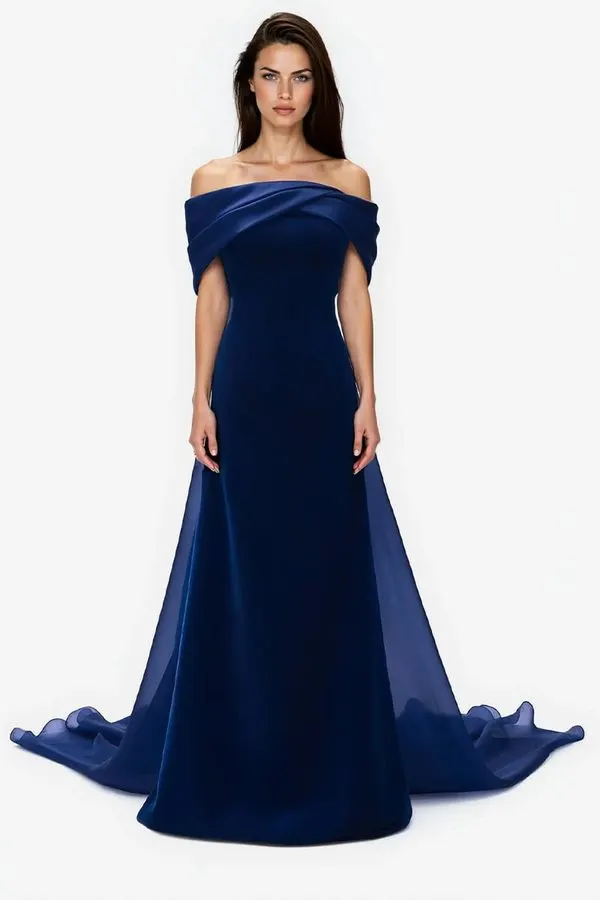 Nuit Bleue Velvet Gown