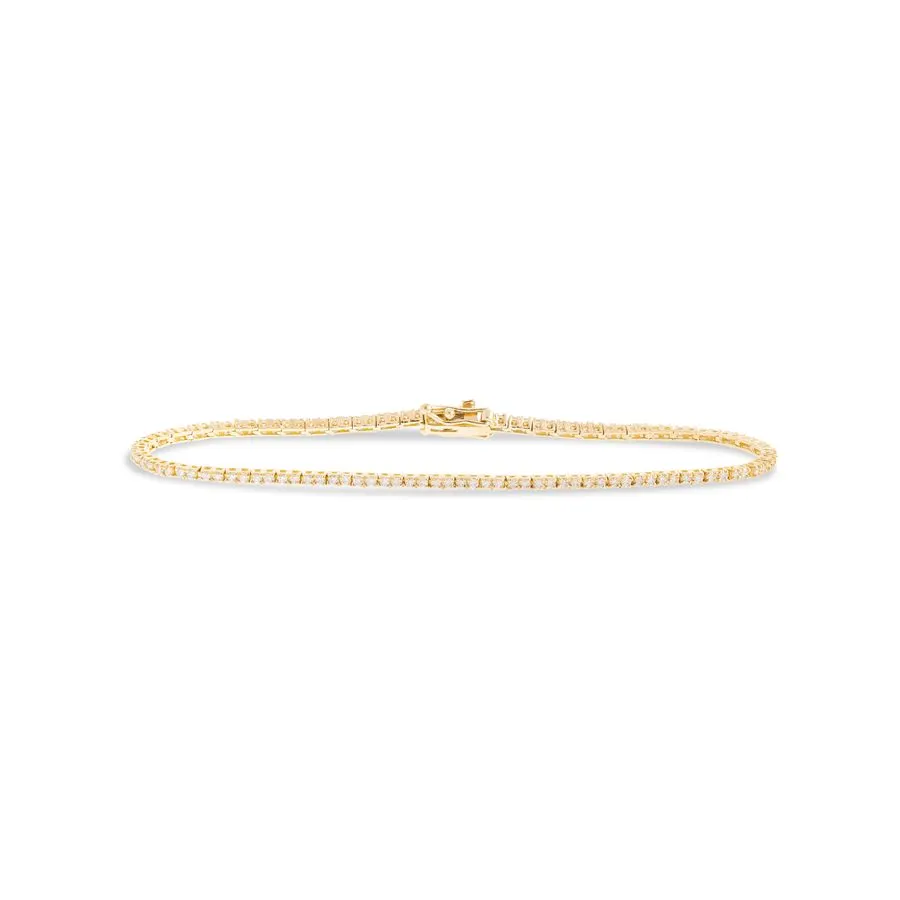 Slim Gold Tennis Bracelet