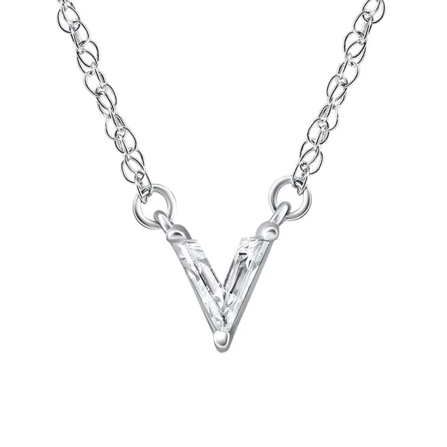 Vega Initial Pendant Necklace