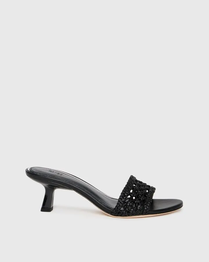 Ebony Wicker Heel Sandals