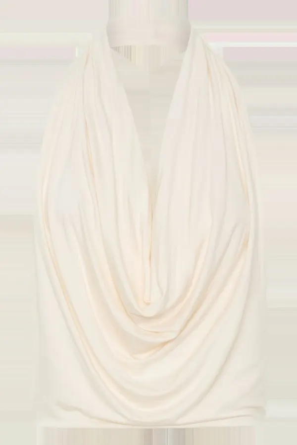 Fluid Silk Cowl Top