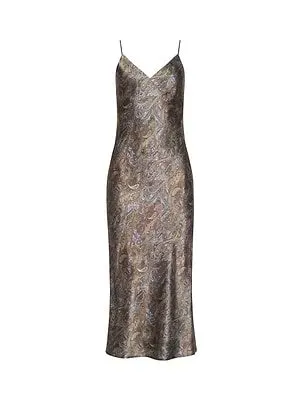 Truffle Silk Slip Dress