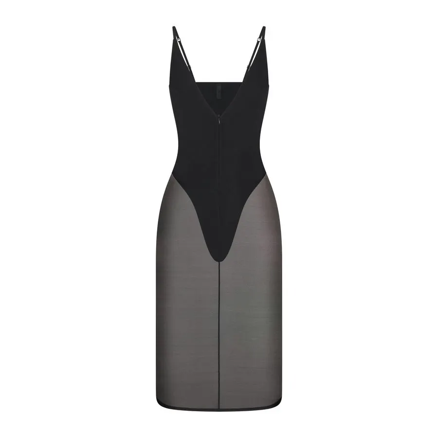 Onyx Cutout Midi Dress