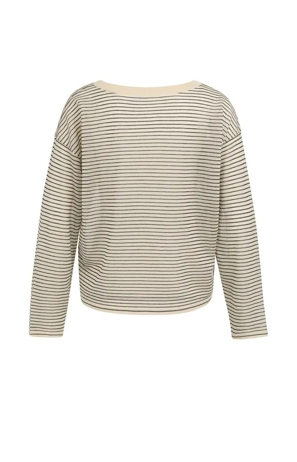 Striped Fine-Gauge Sweater