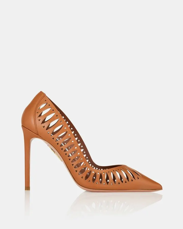 Chestnut Leather Pump