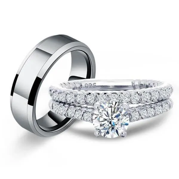 Eternity Trio Ring Set