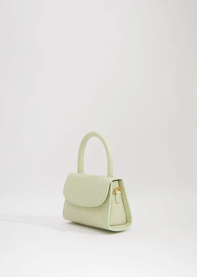 Sage Handle Beige Mini Bag