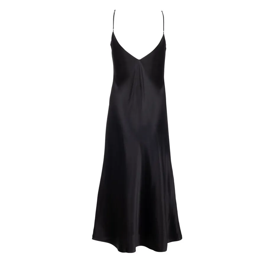 Midnight Silk Slip Midi