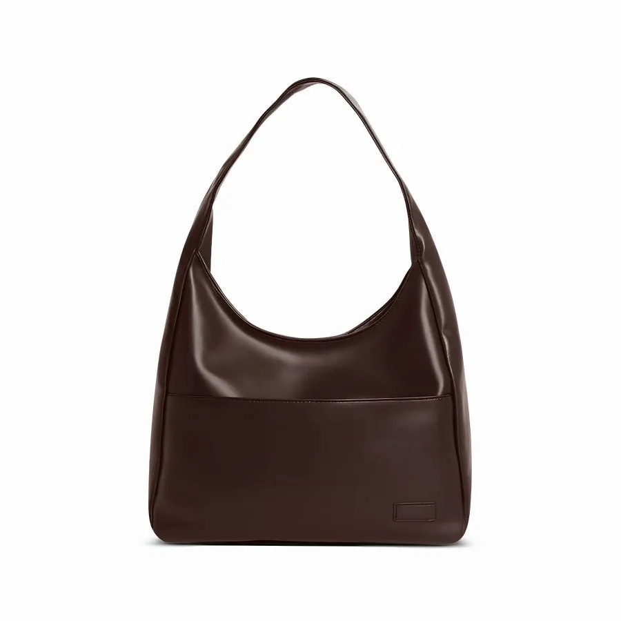Espresso Leather Hobo Bag