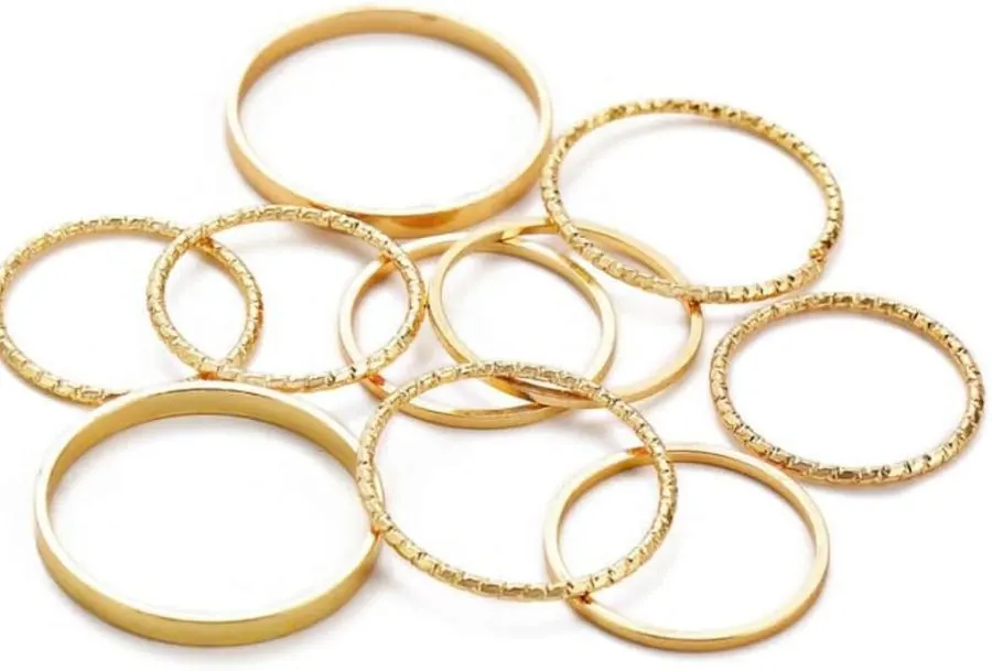 Minimal Gold Stacking Rings