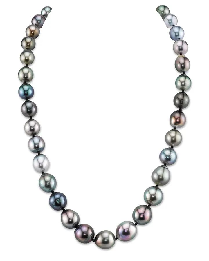 Baroque Pearl Station Necklace