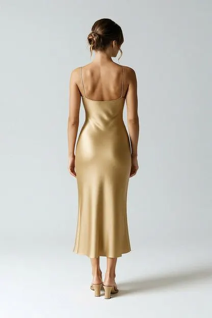 Gilded Champagne Silk Slip